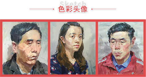郑州106画室学生头像作品